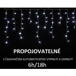 LUMA LED Vánoční světelný déšť 648 LED 20m přívod 5m IP44 studená bílá s časovačem – Zboží Mobilmania