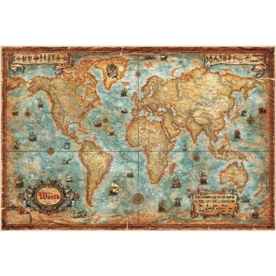 Modern World Antique Map