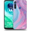 Pouzdro a kryt na mobilní telefon Motorola Pouzdro Picasee silikonové Motorola Moto G8 - Pink liquid čiré