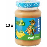Hello ovocná přesnídávka s Banány 10 x 190 g – Zboží Dáma