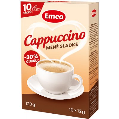Emco Cappuccino méně sladké 10 x 12 g – Sleviste.cz