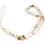 Přívěsek na klíče Guess pendant GUSTPEARW Phone Strap white Heishi Beads GUSTPEARW – Sleviste.cz