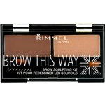 Rimmel Brow This Way Scuplting Kit 3 Dark Brown 2,4 g – Zbozi.Blesk.cz