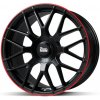 Alu kolo, lité kolo MAM GT1 8x18 5x112 ET30 matt black red