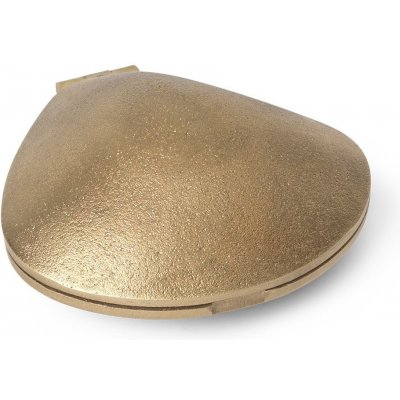 ferm LIVING Mosazný svícen na čajovou svíčku Clam, zlatá barva, kov – Zboží Dáma