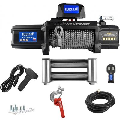HUSARWINCH Naviják Husarwinch BST S 12000, 12V, ocelové lano | Zboží Auto