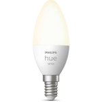 Philips HUE LED žárovka, 5,5 W, 470 lm, teplá bílá, E14 – Hledejceny.cz