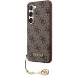 Pouzdro Guess 4G Charms Samsung Galaxy S23 hnědé – Zboží Mobilmania
