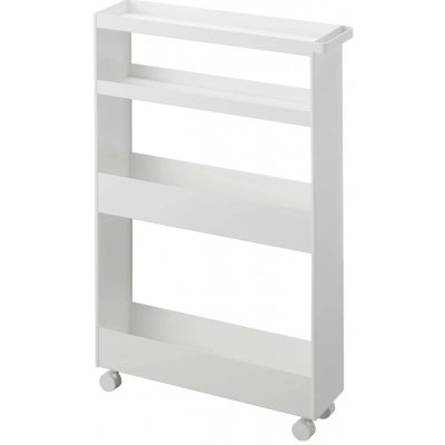 YAMAZAKI Police pojízdné YAMAZKI Tower 1806, bílé – Zboží Dáma