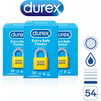 Durex Extra Safe 2+1 54 ks – Zboží Mobilmania