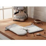 Kuchyňský SET rukavice/chňapka UNIVERSAL světle šedá, 18x30 cm/20X20 cm ESSEX, 100% bavlna – Zbozi.Blesk.cz