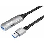 PremiumCord ku3rep20al USB 3.2 repeater a prodlužovací Male-Female, 5Gbps, 20m, stříbrný – Zbozi.Blesk.cz