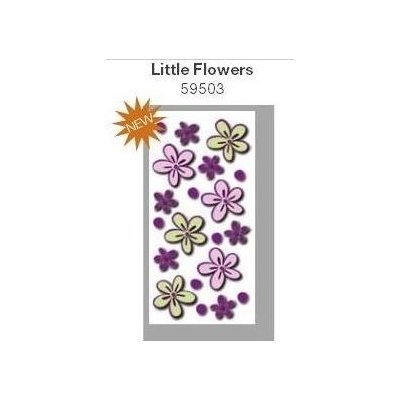 Samolepicí 3D pěnová dekorace Crearreda Little Flowers 59503 (15 x 31 cm) – Zboží Mobilmania