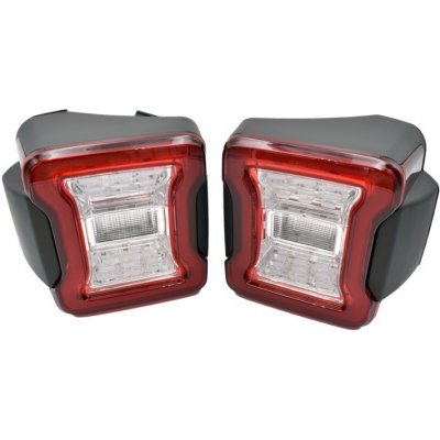 Sada LED zadních světel, Čistý, EU, Jeep Wrangler JK, serie Sunlight – Zboží Mobilmania