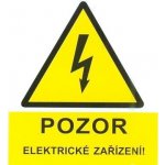Značení č.49 Pozor elektrické zařízení 6x7 cm – Sleviste.cz