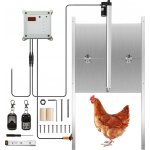 E-CrossStu GmbH​ Automatická dvířka do kurníku z hliníkové slitiny 30 x 30 cm s řízením času světelným senzorem |VEVO 359 – Sleviste.cz