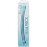 RealRock Gelové dildo Crystal Clear 17″ oboustranné dildo 42,5 x 2,3 - 3,2 cm – Sleviste.cz