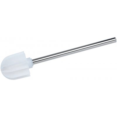 Wenko Bílý silikonový toaletní kartáč s kovovým držákem – Zboží Dáma