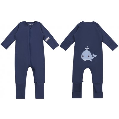 Moniel Dětský rostoucí overal Velryba Navy Blue – Zbozi.Blesk.cz