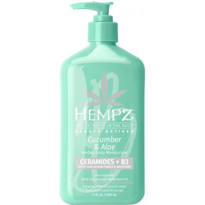 Hempz hydratační tělový krém Cucumber & Aloe s ceramidy + B3 500 ml – Hledejceny.cz