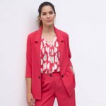 Splývavý blejzr s 3/4 rukávy červená – Sleviste.cz