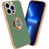 Pouzdro a kryt na mobilní telefon Apple Cadorabo Ochranné pouzdro pro Apple iPhone 13 PRO Case in Zelená Kryt pouzdra Ochranný kryt fotoaparátu Magnetický držák do auta