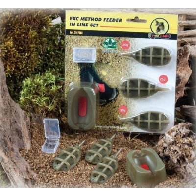 Extra Carp sada Method Feeder Set 3 + 1 (20 g, 25 g, 30 g + formička) (75-7203) – Zbozi.Blesk.cz