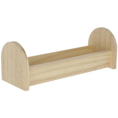 Kerbl Krmítko pro hlodavce dřevěné 28 x 10 x 10 cm – Zboží Dáma
