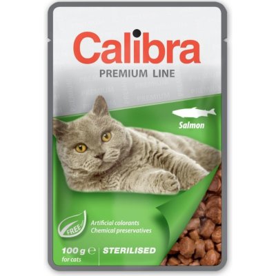 Calibra Premium Sterilised Salmon 12 x 100 g
