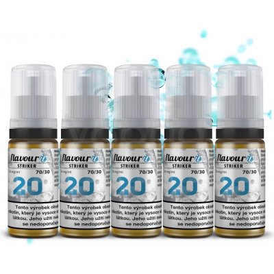 Flavourit STRIKER Dripper booster 70/30 20mg 5x10ml – Zboží Dáma
