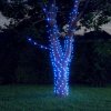 Vánoční osvětlení Nabytek XL Solární světelné řetězy 5 ks 5 x 200 LED modré dovnitř i ven