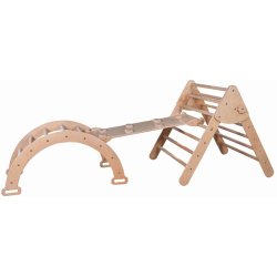 Montessori Woodandhearts piklerový set, Large Natural Wood