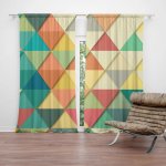 Sablio Závěs Trojúhelníky: 2ks 140x250cm – Hledejceny.cz