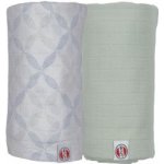 Lodger Swaddler Solid Matcha 2balení 110 x 110 cm Peppermint/Blue Fogg – Hledejceny.cz