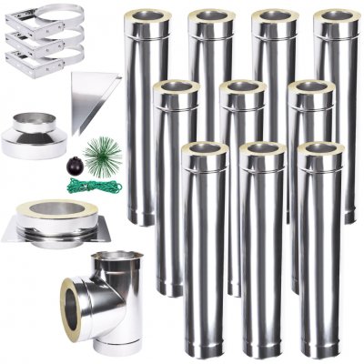 Solid izolovaný komín Plus 1,0 130mm 10m – Zboží Dáma