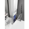Koupelnový nábytek Aqualine SIMPLEX ECO vysoká skříňka s košem bílá 30x180x30cm