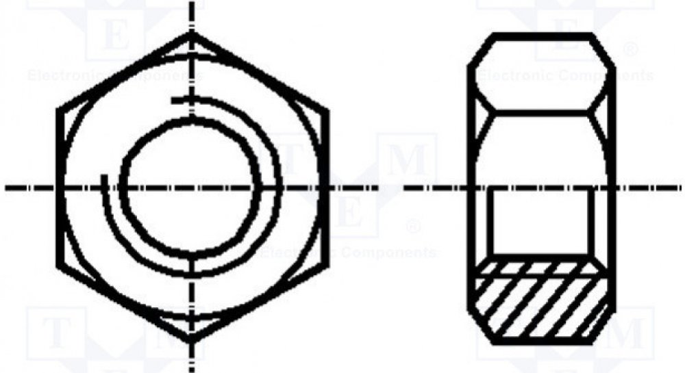 BOSSARD M2.5/BN628 Matice; šestihranná; M2,5; nerezavějící ocel A2; Stoupání: 0,45