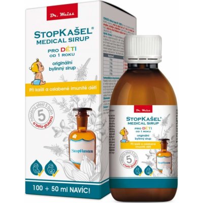 Dr. Weiss Stopkašel sirup pro děti 150 ml – Hledejceny.cz