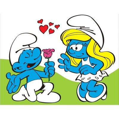 RED CASTLE Obrázek pro pískování 23x33 cm Šmoulinka – Sleviste.cz