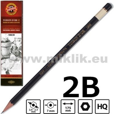 Koh-i-Noor 1900 2B grafitová tužka – Zboží Živě