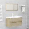 Koupelnový nábytek Nábytek XL 2dílná koupelnová sestava dub sonoma kompozitní dřevo