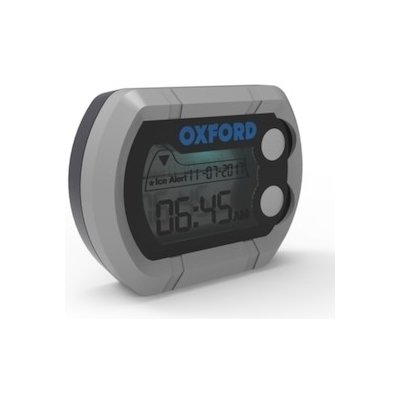 digitalni hodinky ateplomer oxford micro clock na motocykl vodeodolne stribrna | Zboží Auto