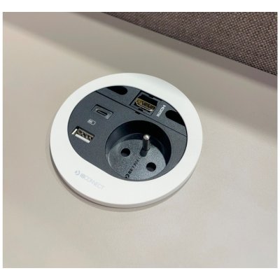 IBConnect 80103013F-1 DIVUS 1x230 + USB nab. C (60W) + RJ45 + průchodka – Zboží Mobilmania