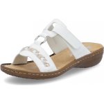 Rieker pantofle dámské pantofle 60888-80 bílá – Zboží Mobilmania