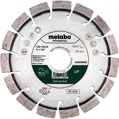 Metabo Diamantový řezný kotouč "up", 125 x 22,23 mm, univerzální 628559000 – Sleviste.cz