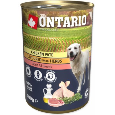 Ontario Chicken Pate Flavoured with Herbs 400 g – Sleviste.cz