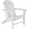Zahradní židle a křeslo tectake 404506 zahradní židle bílá/bílá