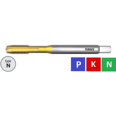 Závitník strojní M2,5 DIN 371, ISO2, HSSE, 223043,/1510/ TiN – Zboží Dáma