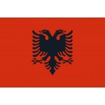 Samolepka - vlajka Albánie - 6 x 4 cm – Zboží Dáma