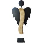 Indecor X13082 Anděl mango plech BLACK 30x13x65 cm – Zboží Mobilmania